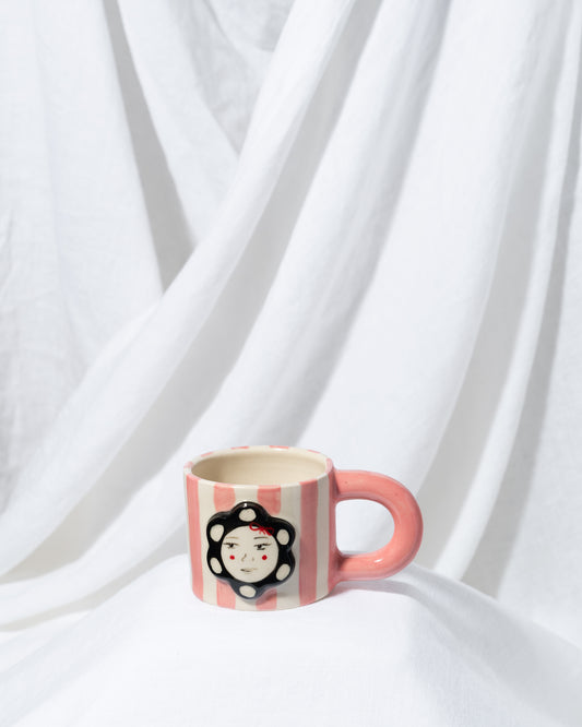 Moody Flower Mug (pink)