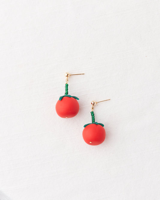 Tomato Earrings